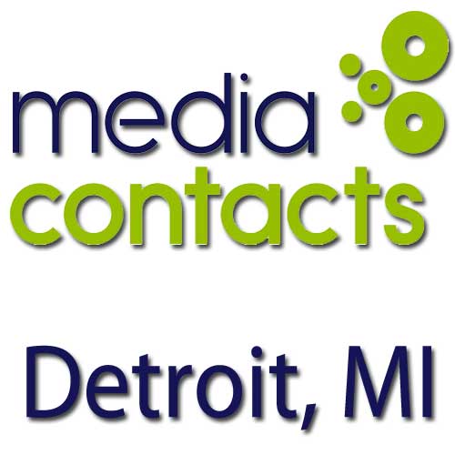 Media Contacts Database List and Directory, Detroit MI
